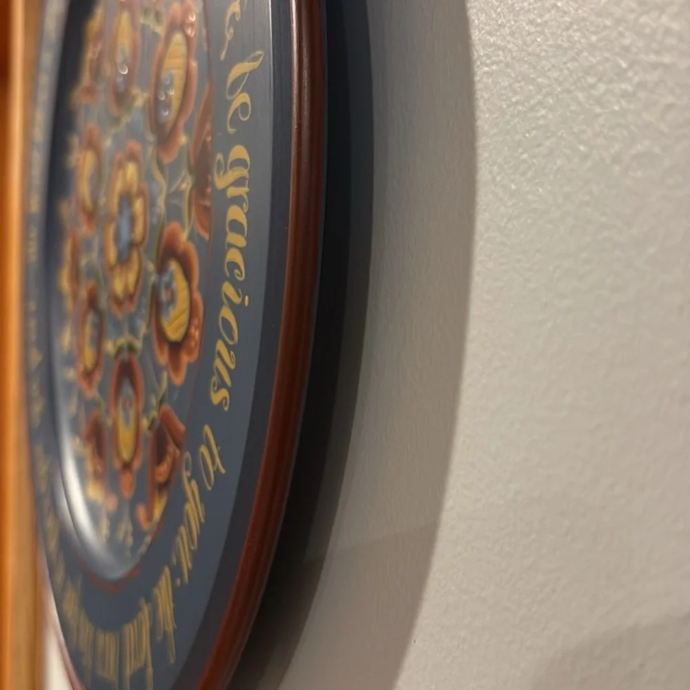 Original ROSEMALING Wooden Plate - by artist Rhonda Fritech - Limited edition - Picture 15 of 17